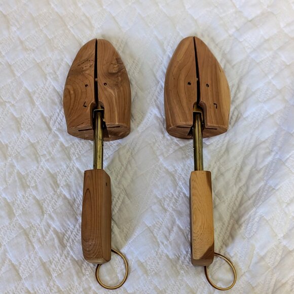 Designer Bostonian Aromatic Cedar Split-Toe Shoe Trees Size Large L - Picture 6 of 8